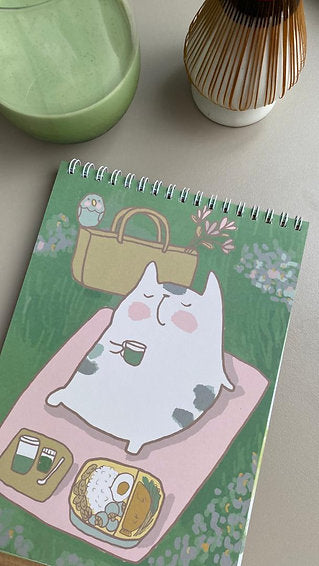 Catdoo Studio Matcha 2026 Desk Calendar